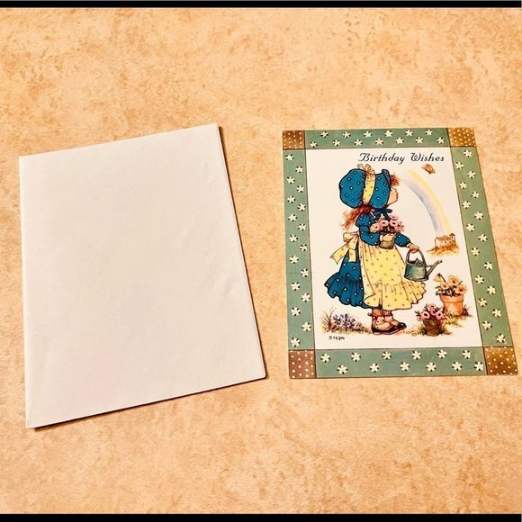 Vintage Birthday Wishes Card Girl Religious 2000 - Picture 2 of 4